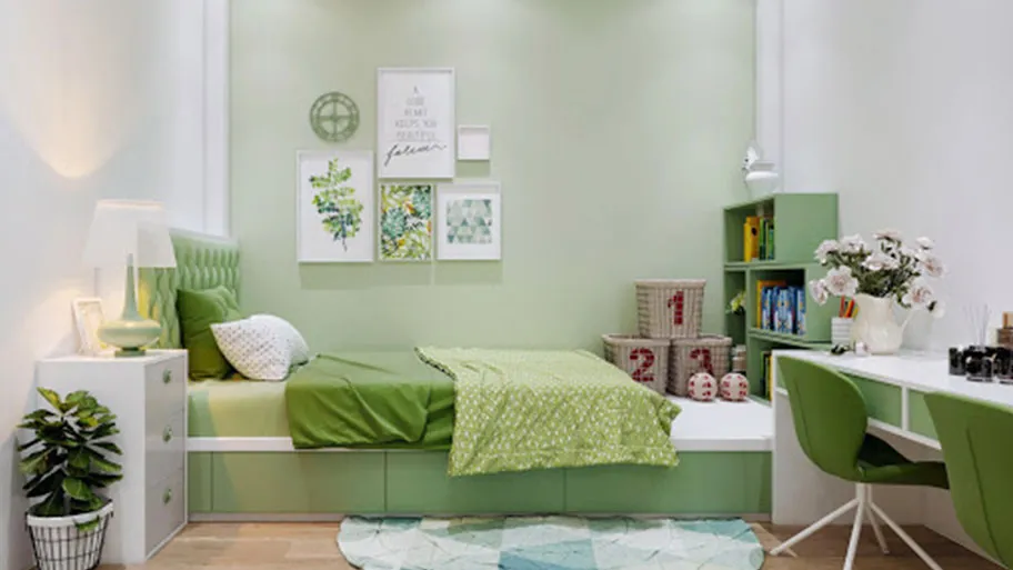 Màu sơn phòng ngủ cho người mệnh mộc