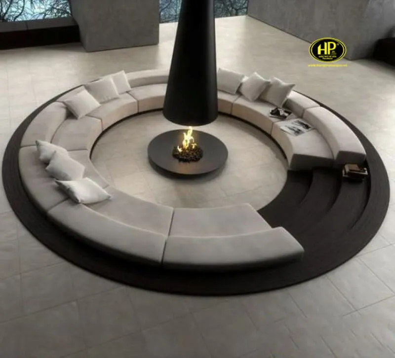 mẫu sopha hình tròn ngồi tán gẫu