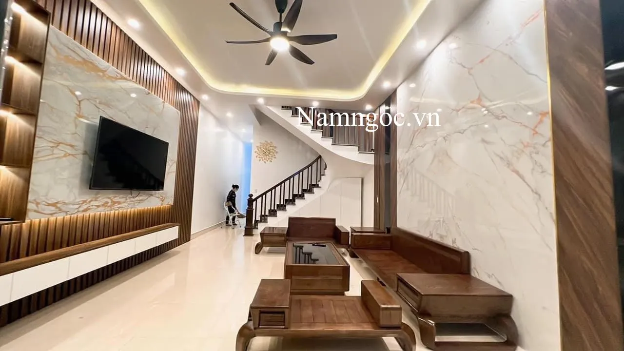 Trần thạch cao phòng khách hiện đại đơn giản