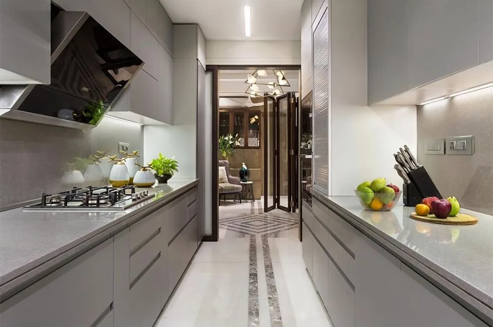 Tủ bếp song song tân cổ điển