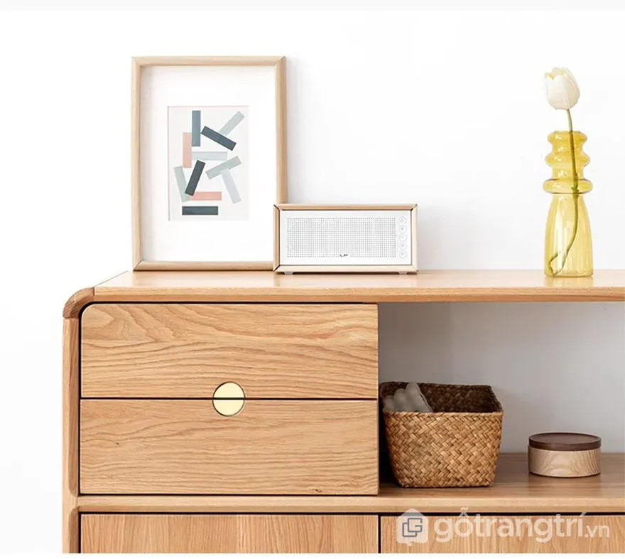 Mẫu tủ giầy gỗ tự nhiên đẹp nhỏ gọn GHS-52042