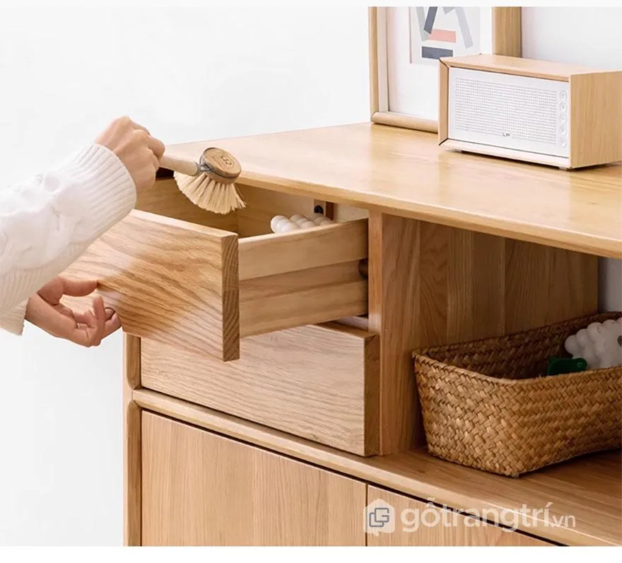 Mẫu tủ giầy gỗ tự nhiên đẹp nhỏ gọn GHS-52042