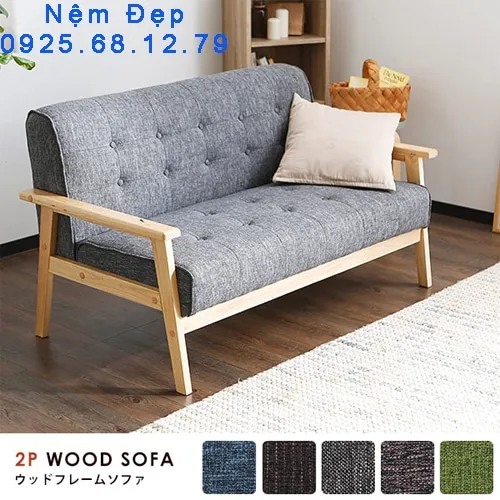 Nệm lót ghế sofa gỗ phòng khách