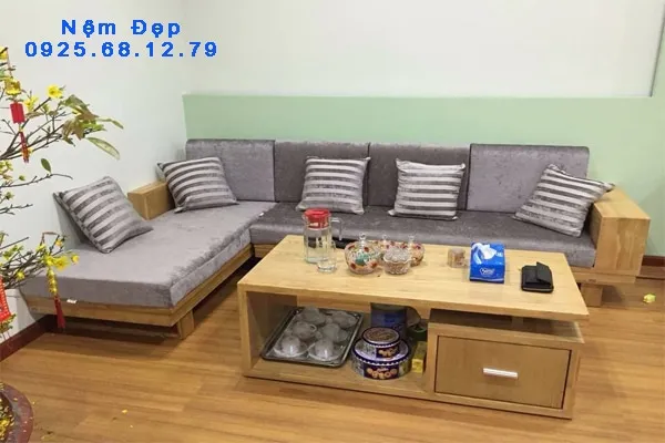 Nệm lót ghế sofa gỗ cao cấp