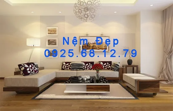 Bán nệm lót ghế gỗ cao su hiện đại