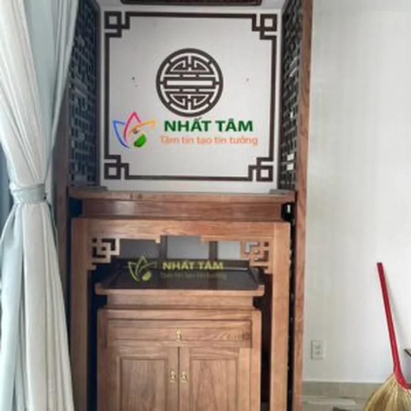 Minh họa Bàn thờ gia tiên mẫu nhị cấp phân tầng Minh họa Bàn thờ gia tiên mẫu nhị cấp phân tầng