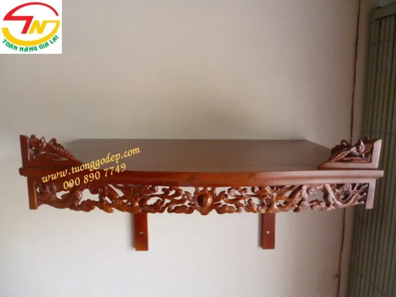 Minh họa bàn thờ gia tiên treo tường Minh họa bàn thờ gia tiên treo tường