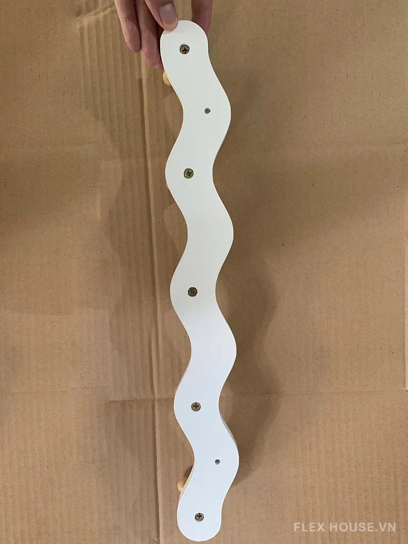 Móc treo áo gắn tường bằng gỗ kiểu Bắc Âu HT7418 10