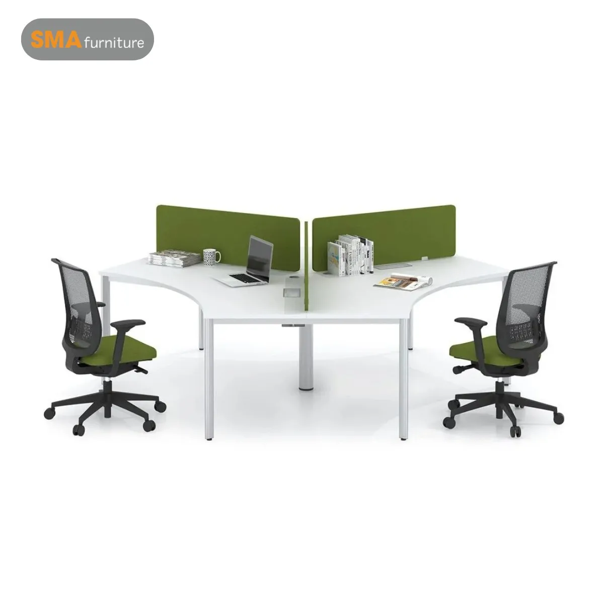 Cụm module bàn làm việc 3 người tối ưu hóa không gian