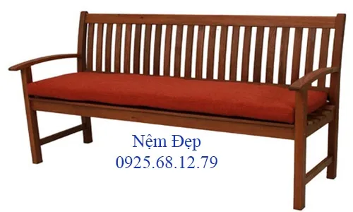 Nệm lót ghế gỗ cafe hiện đại vải nhung