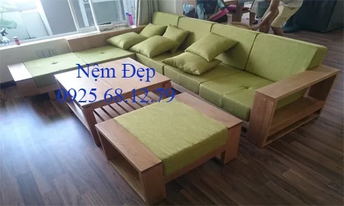 Nệm trải ghế gỗ sồi tự nhiên