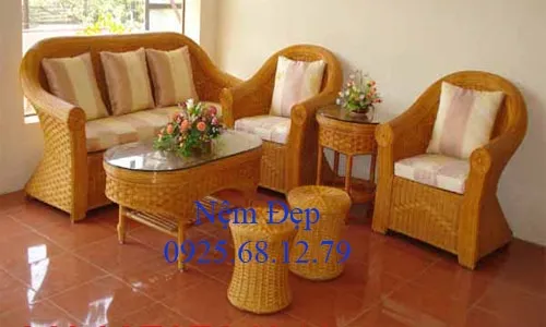 Nệm lót ghế mây tre đan