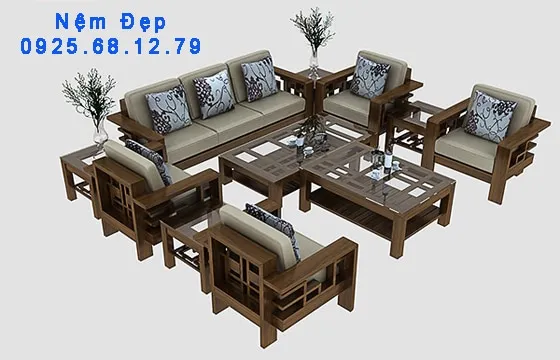 Nệm lót ghế gỗ hiện đại mẫu NL-02