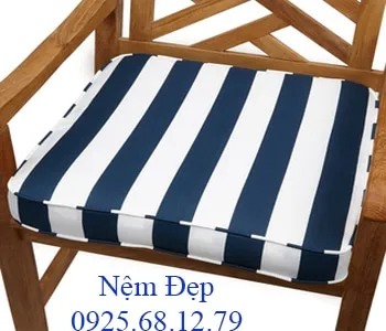 Nệm lót ghế gỗ cafe giá rẻ vải cotton