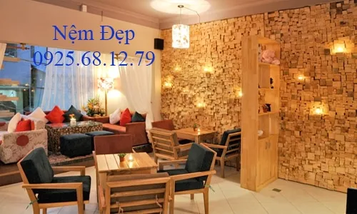 Nệm lót ghế cafe vải chống bẩn