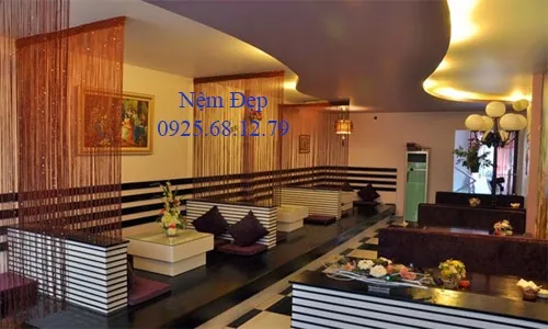 Nệm lót ghế cafe vải canvas bền