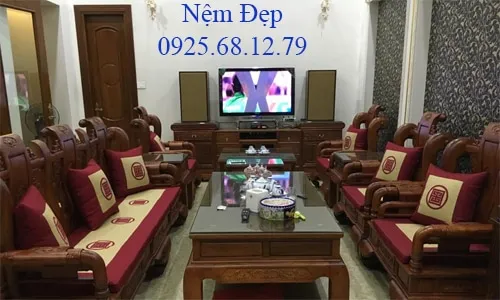 Nệm lót ghế gỗ cẩm lai tự nhiên