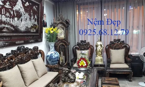 Nệm ngồi ghế gỗ mun đen TP.HCM