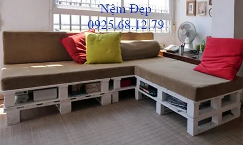 Bán nệm lót ghế gỗ pallet phong cách công nghiệp
