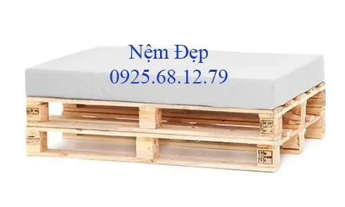 Nệm lót ghế gỗ pallet vải canvas