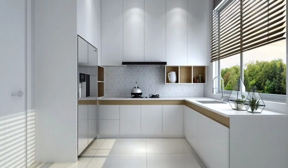 Bếp trắng tối giản