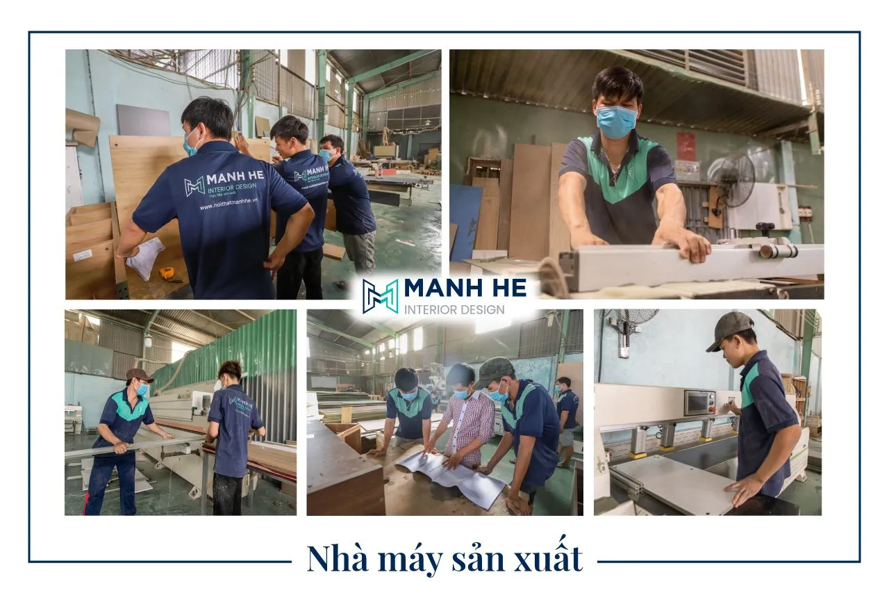 Máy móc sản xuất hiện đại được trang bị tại xưởng Mạnh Hệ