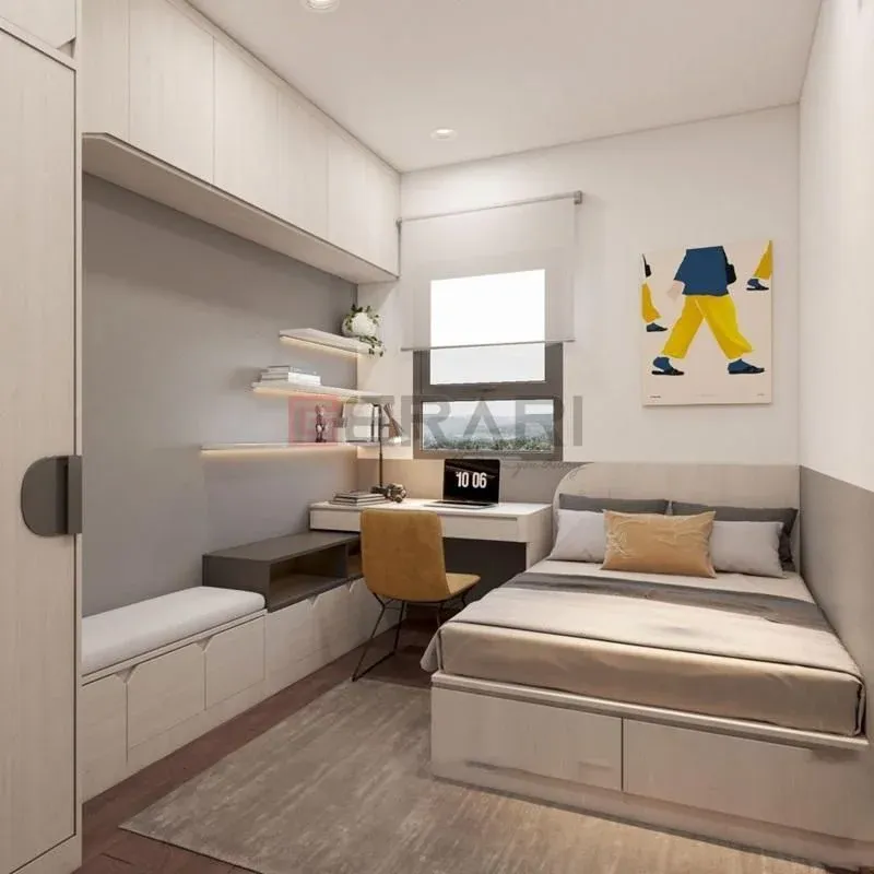 Nội thất phòng ngủ tối ưu với kệ treo tường