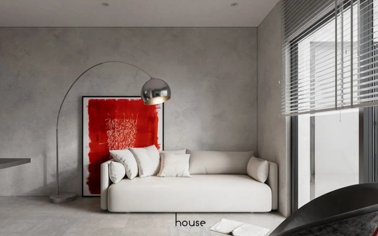 Phòng khách phong cách Japandi