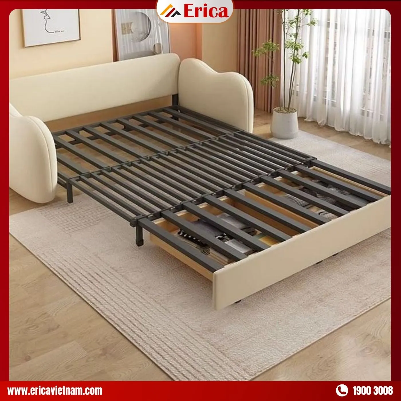 Phần khung ghế sofa giường thông minh gấp gọn