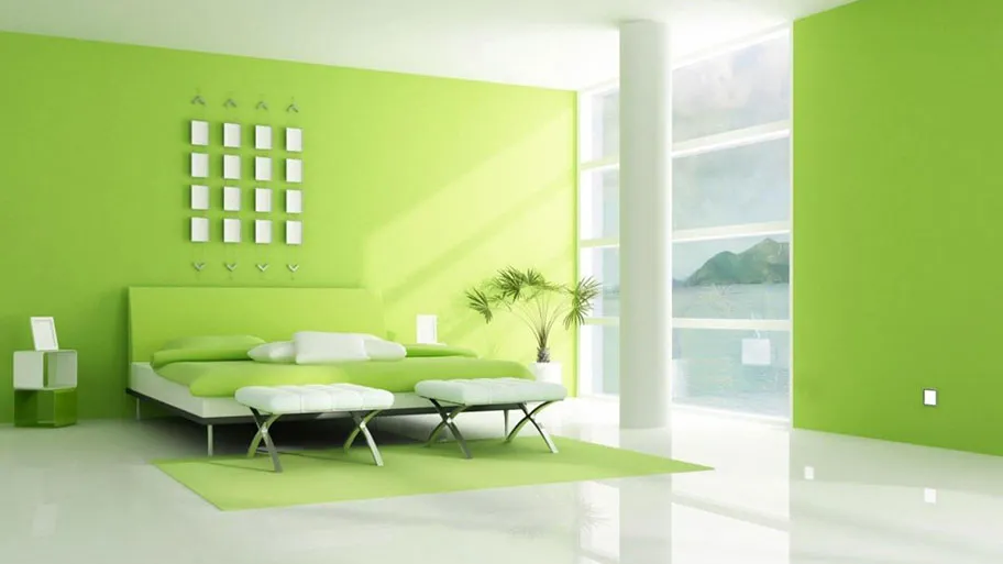 Phối màu sơn nhà với nội thất hợp với người mệnh Mộc