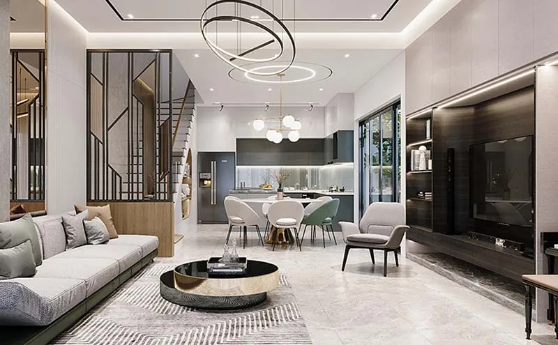 Ấn tượng với không gian phòng bếp mở