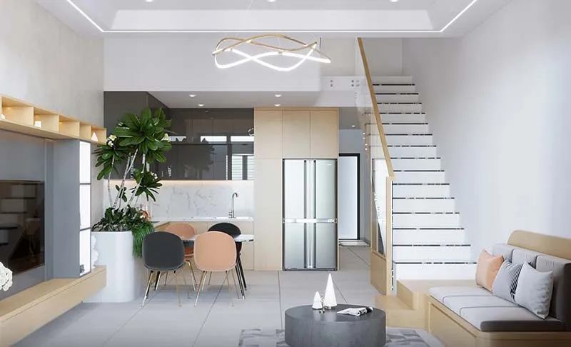 Phòng bếp tối giản kiểu Nhật