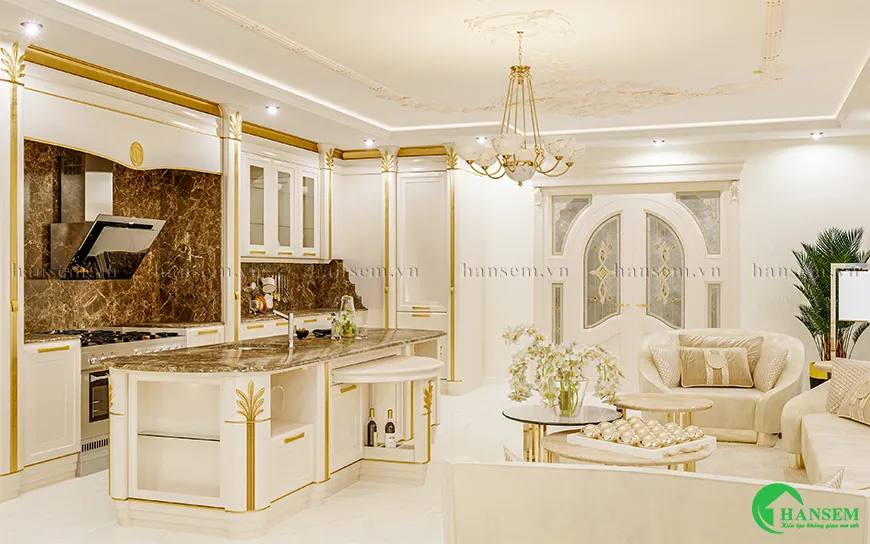 Phòng bếp mang đậm phong cách Âu Châu