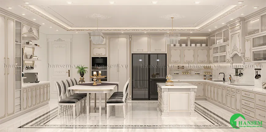 Chạm trổ hoa văn tỉ mỉ thể hiện phong cách sống hoàng gia của gia đình