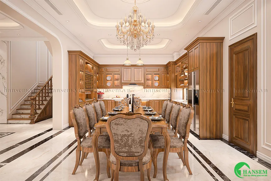 Màu gỗ ấm áp và sang trọng