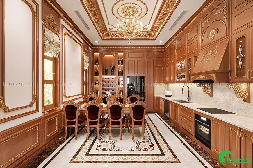 Xếp đặt phòng bếp khoa học trong khuôn khổ diện tích của căn phòng