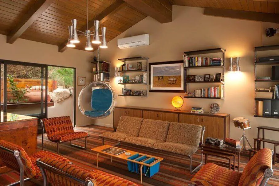 Mẫu phong cách retro trong thiết kế nội thất