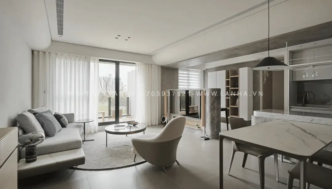 Lựa chọn chất liệu nội thất phòng khách chung cư đẹp