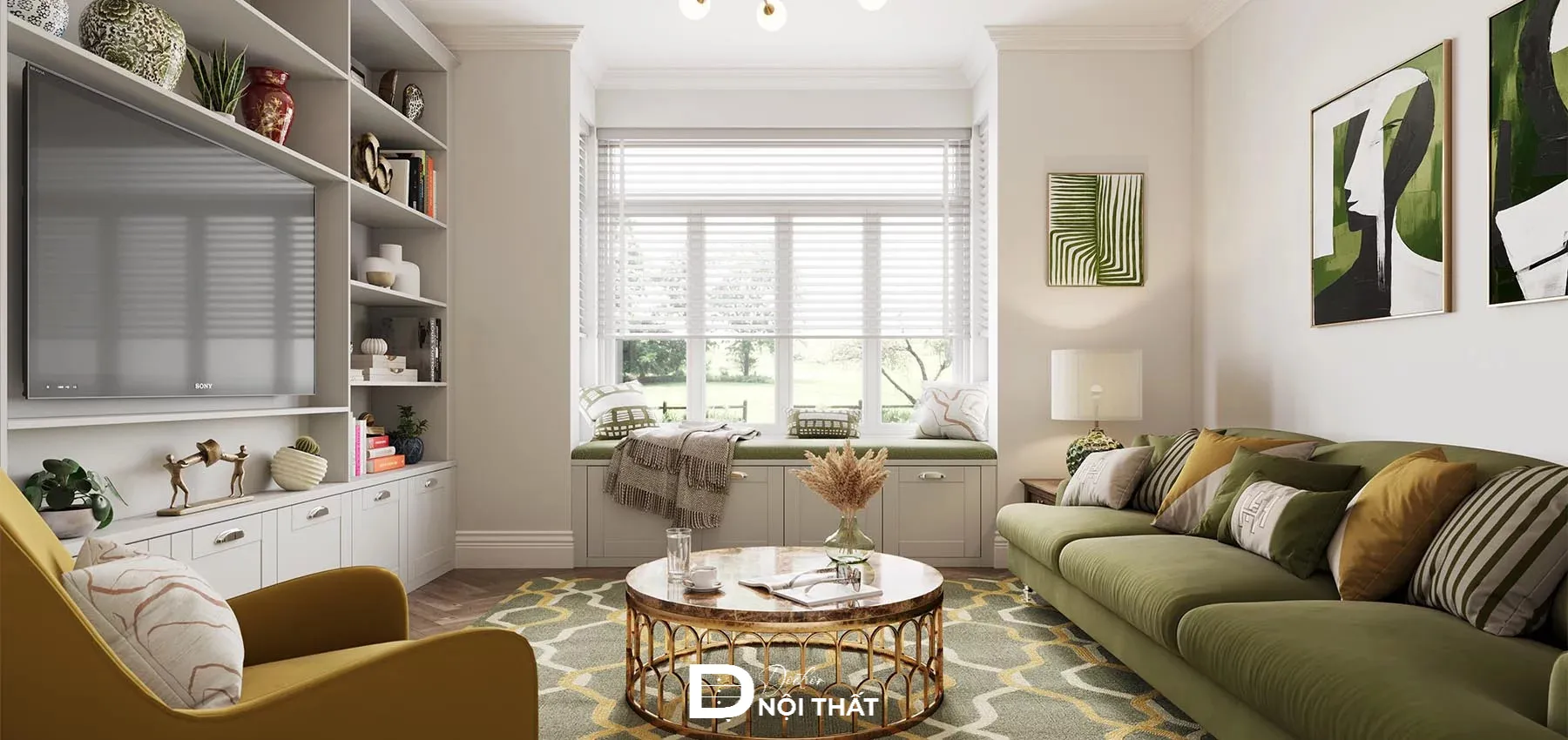 Mẫu kệ tivi kết hợp tủ rượu phòng khách gỗ công nghiệp hiện đại