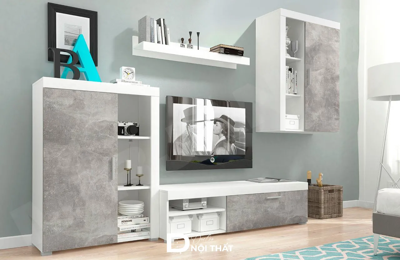 Thiết kế đồng nhất giúp không gian phòng khách liền mạch