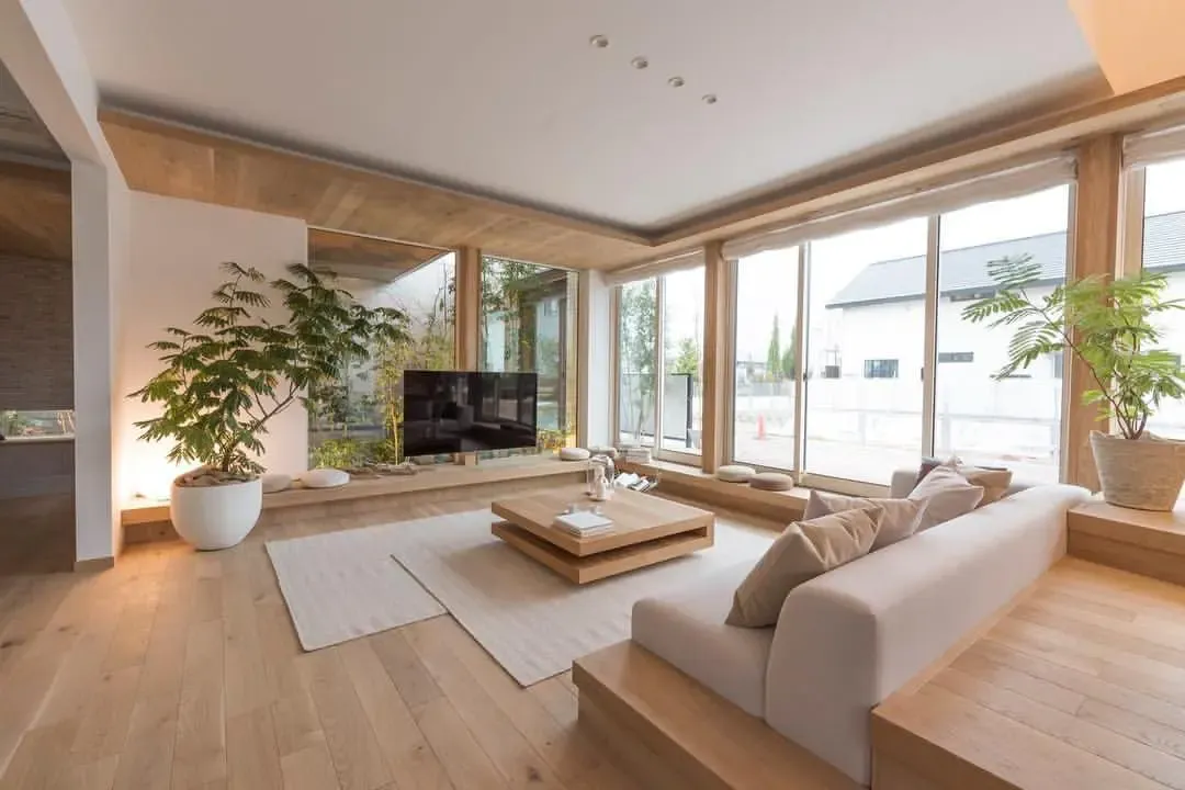 Cửa trượt Shoji chất liệu gỗ kết hợp kính mờ