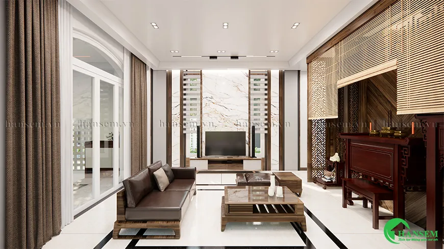 Bàn thờ đặt nơi sang trọng và trang nghiêm trong gia đình