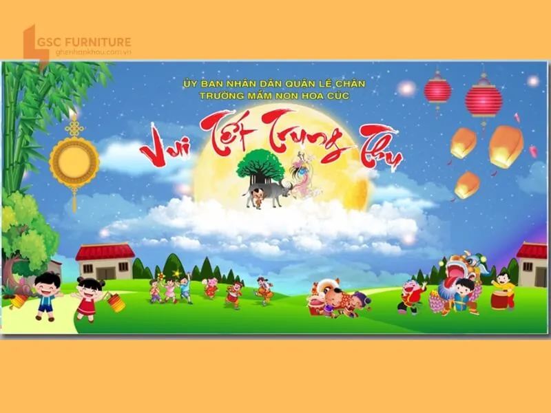 Phông nền vui Tết Trung Thu
