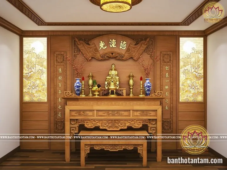 Mẫu phòng thờ đẹp P15 được ưa chuộng tại Tận Tâm