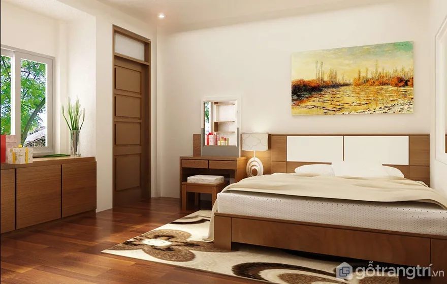 Cấm đặt giường ngủ ngay cạnh cửa phòng - Ảnh: Internet