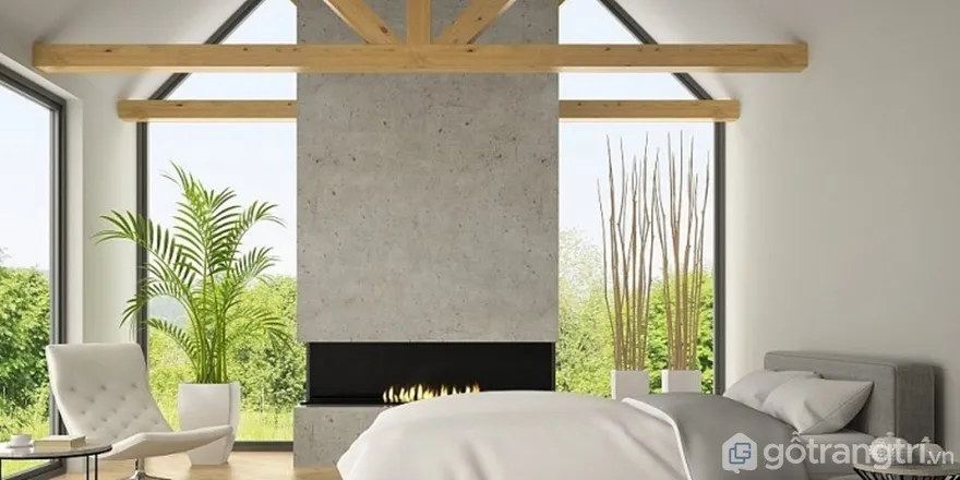 Cấm đặt giường ngủ dưới thanh xà ngang - Ảnh: Internet