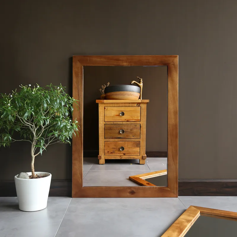 Gương soi khung gỗ tự nhiên 60x80cm Kanly PK21.02