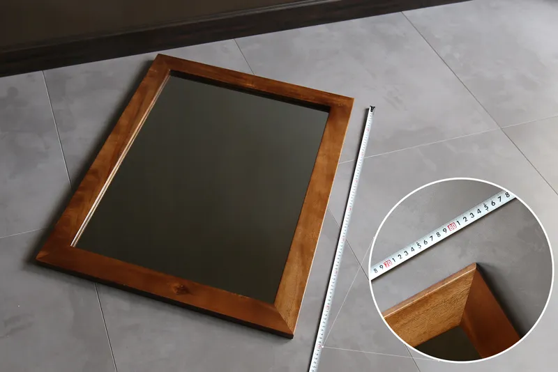 Gương soi khung gỗ tự nhiên 60x80cm Kanly PK21.02