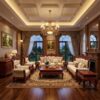 Bộ Bàn Ghế Salon Gỗ Gõ Đỏ Cổ Điển