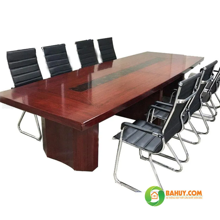 Bàn họp gỗ sơn PU 3m2 thanh lý tại khu vực Hà Nội